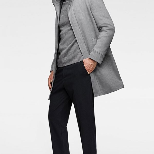 Men's Wool Blend Coat - Image 2